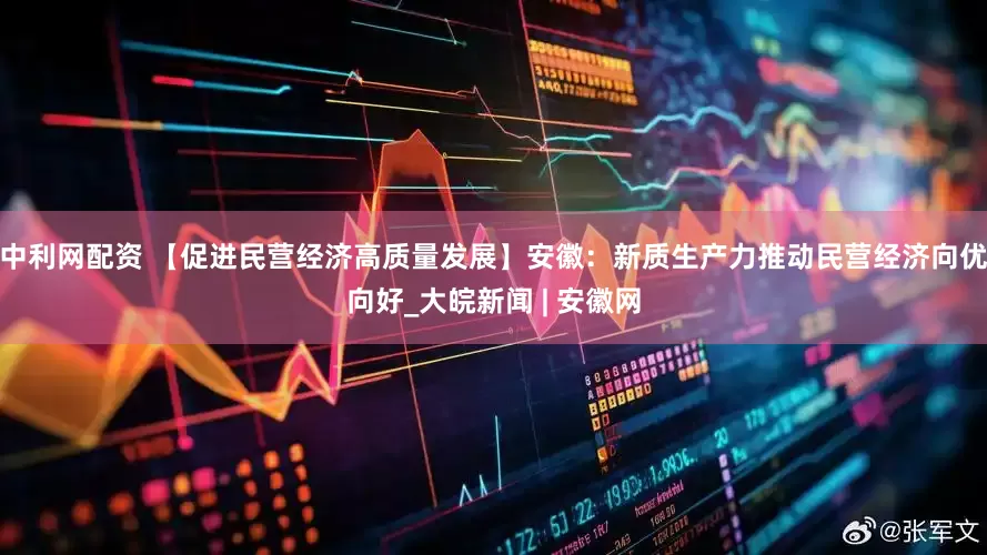 中利网配资 【促进民营经济高质量发展】安徽：新质生产力推动民营经济向优向好_大皖新闻 | 安徽网